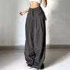HIGH-WAIST WIDE-LEG PLEATED TROUSERS