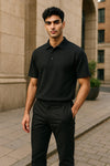 SILK-BLEND MESH POLO | Exclusive 3-Piece Set