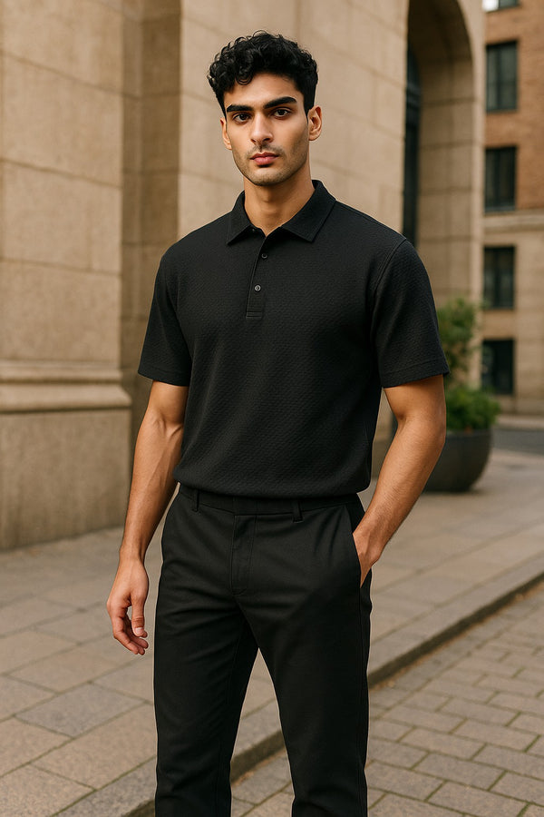 SILK-BLEND MESH POLO | Exclusive 3-Piece Set