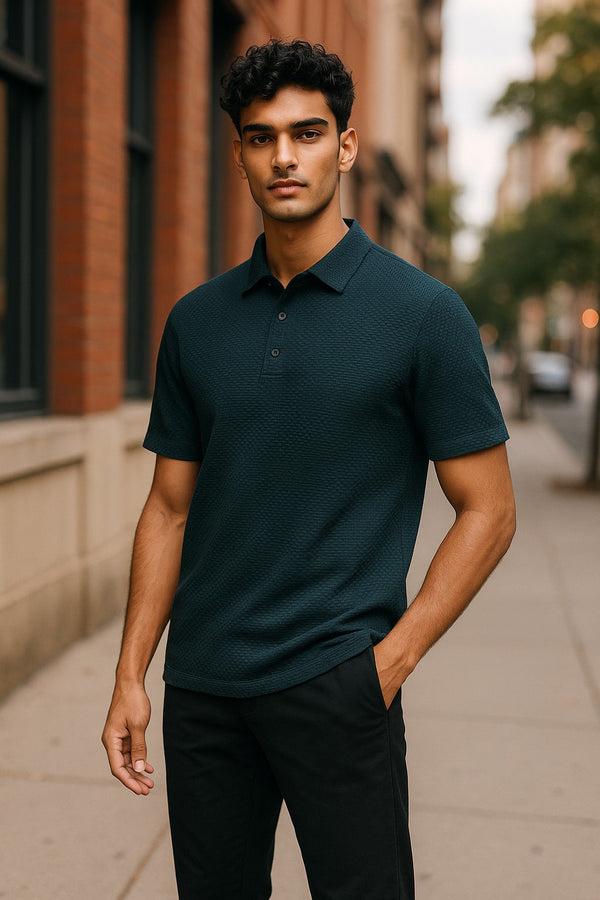SILK-BLEND MESH POLO | Exclusive 3-Piece Set