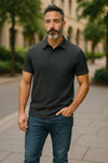 SILK-BLEND MESH POLO | Exclusive 3-Piece Set