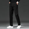 COTTON-STRETCH STRAIGHT TROUSERS