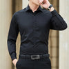 SLIM-FIT COTTON BLEND DRESS SHIRT