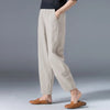 HIGH-WAIST ANKLE-LENGTH HAREM PANTS