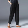 HIGH-WAIST ANKLE-LENGTH HAREM PANTS
