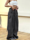 HIGH-WAIST WIDE-LEG PLEATED TROUSERS