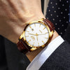 LIGE MOONPHASE LEATHER DRESS WATCH