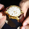 LIGE MOONPHASE LEATHER DRESS WATCH