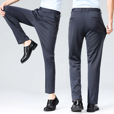 LIGHTWEIGHT STRAIGHT-LEG TROUSERS