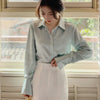 FLARE SLEEVE CHIFFON SHIRT