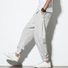 RELAXED COTTON-LINEN STRIPED HAREM PANTS