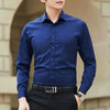 SLIM-FIT COTTON BLEND DRESS SHIRT