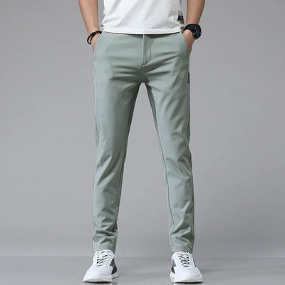 SLIM-FIT LIGHTWEIGHT TROUSERS