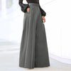 HIGH-WAIST WIDE-LEG COTTON TROUSERS