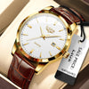 LIGE MOONPHASE LEATHER DRESS WATCH