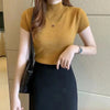 HALF-HIGH NECK SLIM BLOUSE