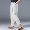 HIGH-WAIST ANKLE-LENGTH HAREM PANTS
