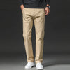COTTON-STRETCH STRAIGHT TROUSERS