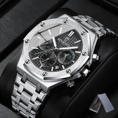 BINBOND LUXURY CHRONOGRAPH WATCH