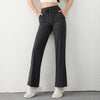 KNITTED WIDE-LEG ANKLE TROUSERS