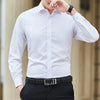SLIM-FIT COTTON BLEND DRESS SHIRT